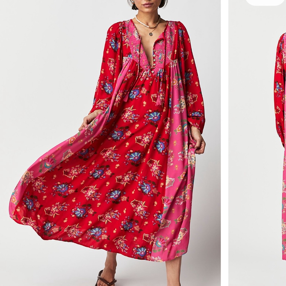 NWT Spell Solstice Boho Midi Dress, XS